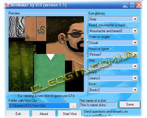 GTA VC "Skin Maker v1.1"